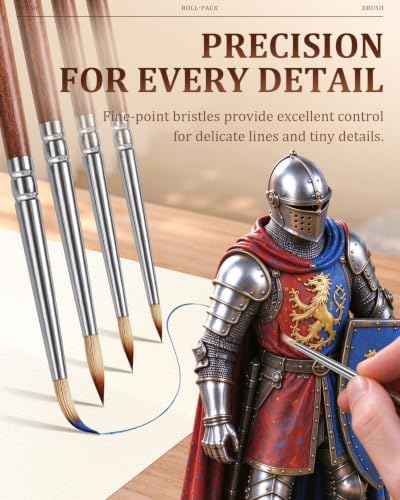 27pcs Paint Brush Set, Acrylic Oil Painting Brushes for Artists