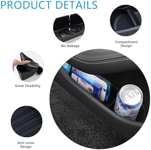 4PC Car Door Organizer Tray for Tesla Model Y Juniper 2026 2025