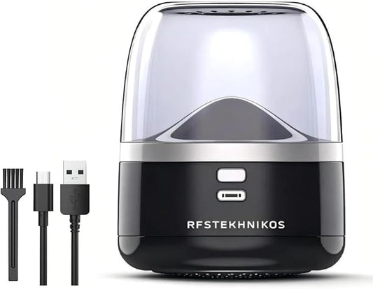 Electric Fabric Shaver – USB Rechargeable Lint Remover with 6 Blades, Safe for All Fabrics, Clothes, Sweater, Sofa & Furniture – Portable Pilling Remover for Home & Travel (Black)