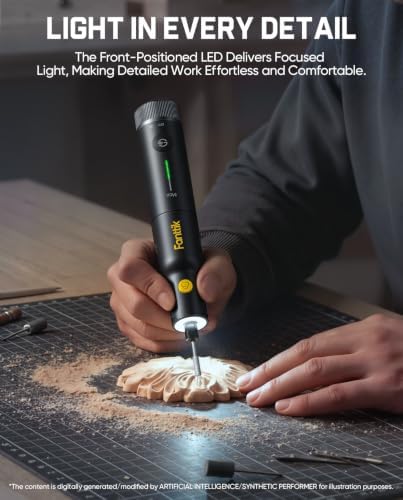 F2 Pro Kit Cordless Rotary Tool Kit, Strong Motor 5 Speed 25000 RPM