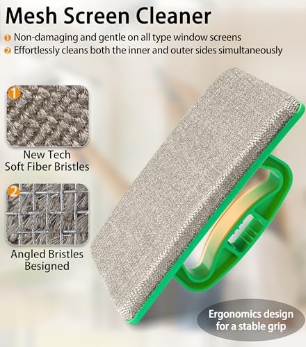 Mesh Screen Cleaner, Detachable Window Screen Cleaning Brush