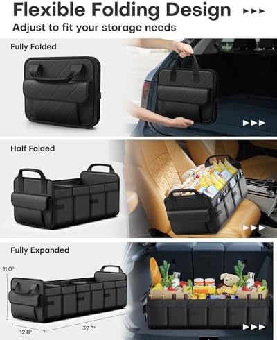Trunk Organizer for SUV – Foldable Car Organizers and Storage