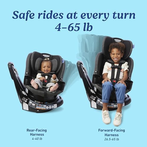 EasyTurn 360 2-in-1 Rotating Convertible Car Seat, Cyran