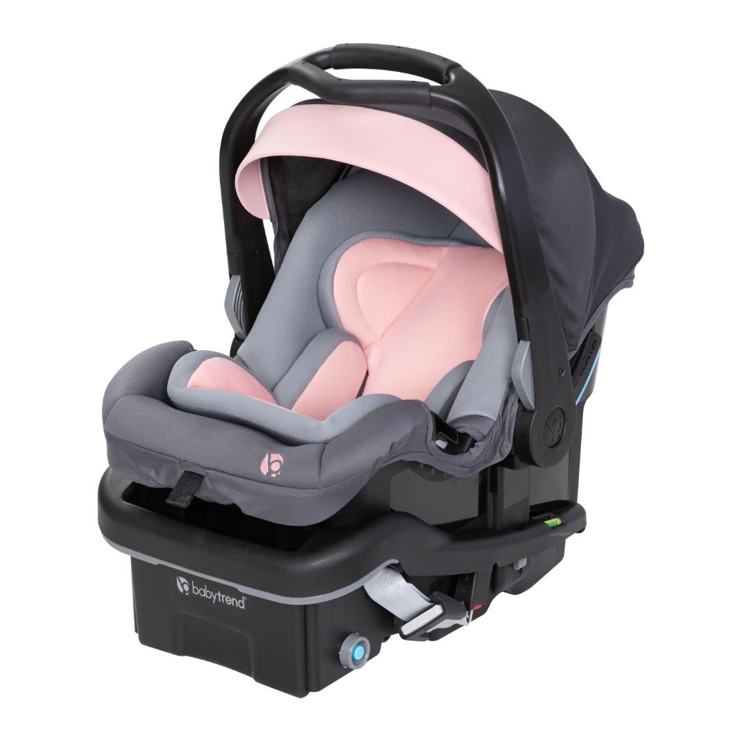 Secure-Lift Infant Car Seat, Madrid Pink – Compact Lightweight Carrier, Infant Comfort Cushioning, Adjustable Harness Fit