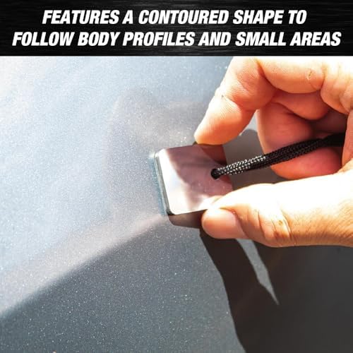 Tungsten Denibbing Tool – Paint Run Removal Block with Denibbing Blade for Dust Nibs, Drips, Sags, Overspray & Imperfections, 95095, – Pro Auto Body & Wood Finishing Tool