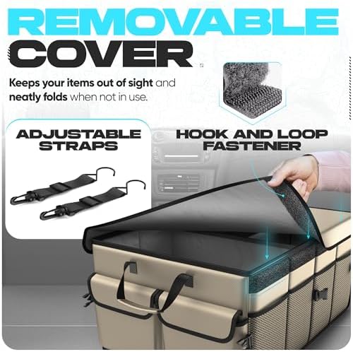 Trunk Organizer - Foldable Car Organizer & Storage for SUVs & Trucks