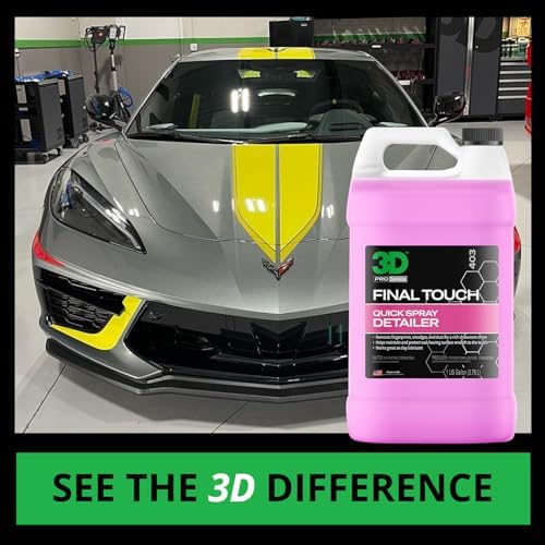 Final Touch Detail Spray, 1 Gallon – Quick Detailer Spray for Showroom Shine, Waterless Detail Spray, Easy Spray-On Wipe-Off Formula, Maintains Wax Protection