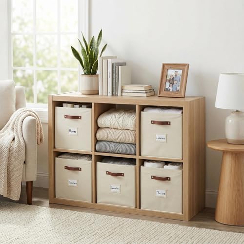Storage Bins, Cube Storage Bin with Labels