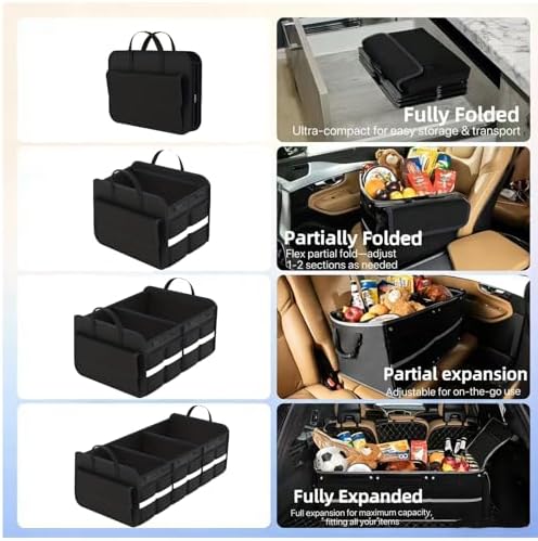 100L Car Trunk Organizer,Foldable Organizer for SUV & Sedans