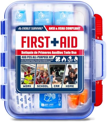 400 Pcs OSHA Compliant First Aid Kit