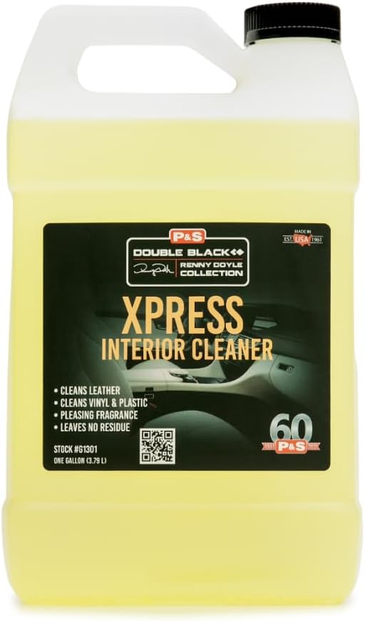 P & S PROFESSIONAL DETAIL PRODUCTS Xpress Interior Cleaner – Safe for Leather, Vinyl, Plastic & More, Removes Dirt, Grea