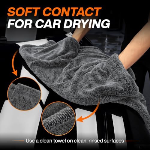 1300 GSM Microfiber Car Drying Towels for Cars, SUV, Trucks