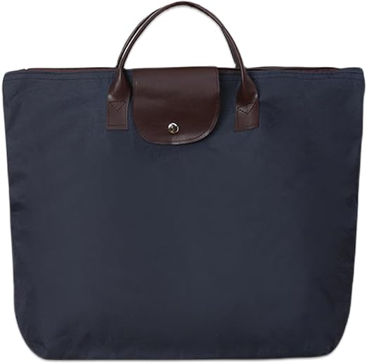 Reusable Grocery Shopping Bags with Zipper, Foldable Work Tote Handbag, Oxford Cloth Weekender Bags for Women Travel