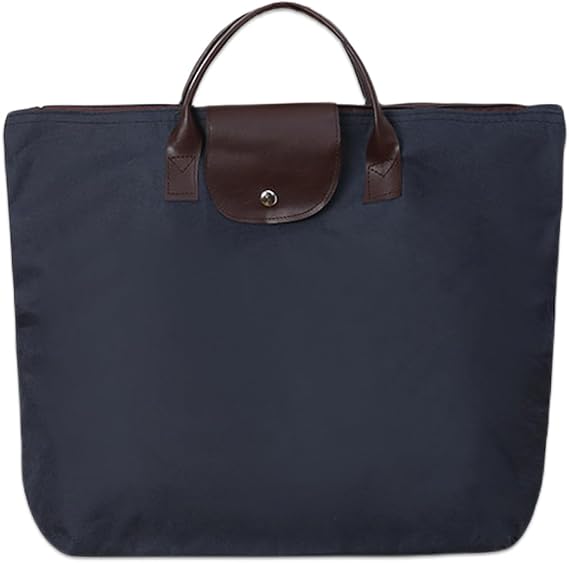 Reusable Grocery Shopping Bags with Zipper, Foldable Work Tote Handbag, Oxford Cloth Weekender Bags for Women Travel