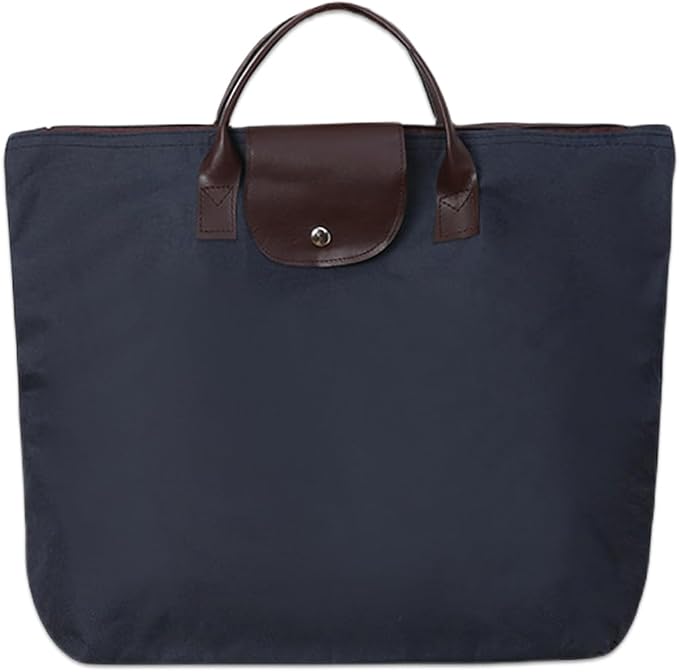 Reusable Grocery Shopping Bags with Zipper, Foldable Work Tote Handbag, Oxford Cloth Weekender Bags for Women Travel