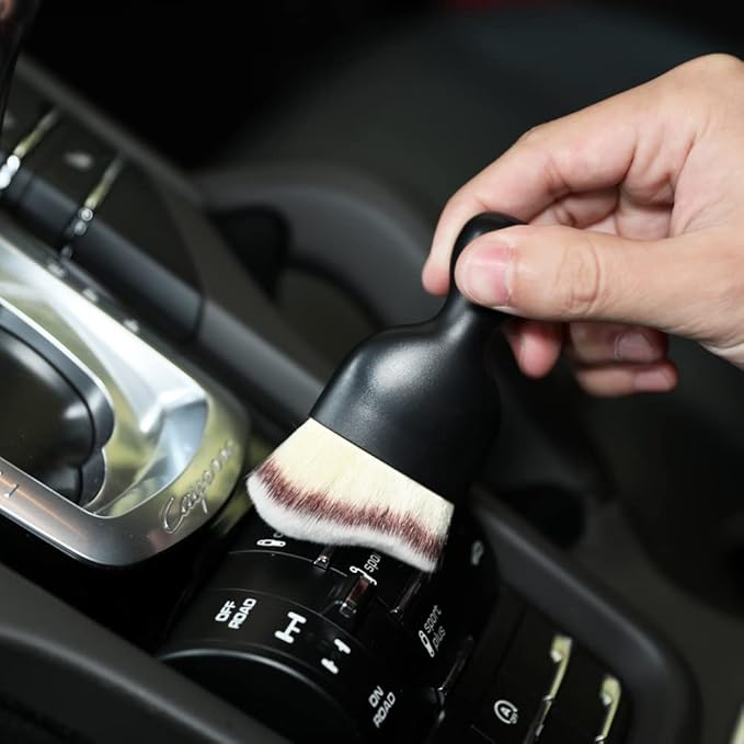 AOCISKA Car Interior Detailing Brush,Soft Bristle Cleaning Brush Car Detailing Brush Dusting Brush,Car Interior Cleaning Tool,Auto Detail Brush Car Dash Duster Brush (Tri-Color)
