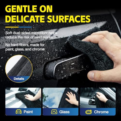 1400 GSM Microfiber Car Drying Towels for Cars, SUV, Trucks (48" x 24")