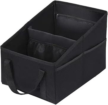 Car Organizer - Car Organizers and Storage, Collapsible Small Car Seat Storage Organizer for Console Front/Back, Automot