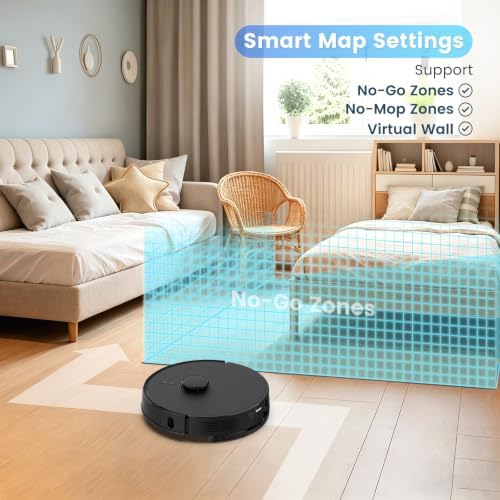 Robot Vacuum and Mop for Pet Hair, Intense Power-Lifting Suction