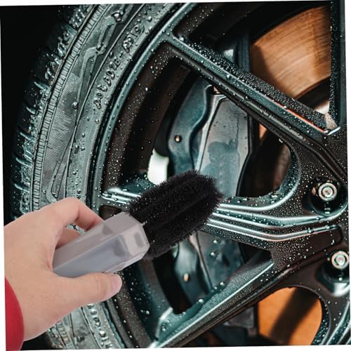 FAVOMOTO 2pcs Car Lug Nut Brush Ergonomic Wheel Cleaning Tool for Rim Tire Detailing Design for Easy Use for Automotive Cleaning Maintenance