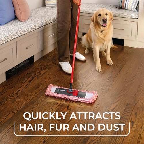 Pet Pro Microfiber Hair & Dust Mop | 3X Pet Hair Removal* | Electrostatic Dry Dust Mop for Dog & Cat Homes | Hardwood, Tile & Hard Floor Cleaning