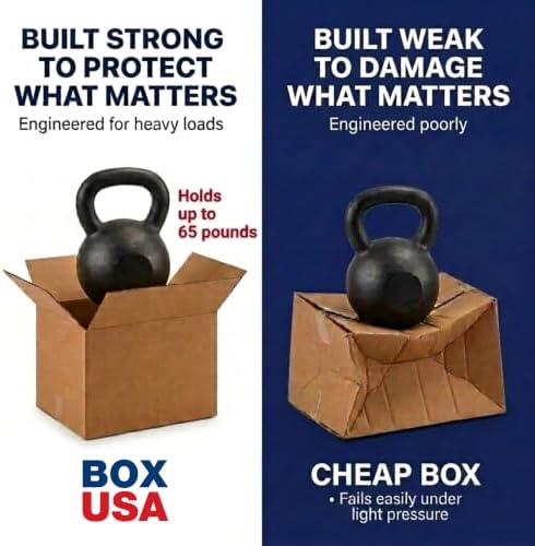 Moving Boxes Holds 65lbs, 18"L x 14"W x 12"H (10-Pack) Medium - Corrugated Cardboard Box for Shipping, Mailing, Packing, Packaging and Storage