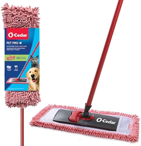 Pet Pro Microfiber Hair & Dust Mop | 3X Pet Hair Removal* | Electrostatic Dry Dust Mop for Dog & Cat Homes | Hardwood, Tile & Hard Floor Cleaning