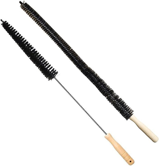 Dryer Vent Cleaner Kit (2-Pack): Flexible Extra Long Lint Brush & Refrigerator Coil Brush - Professional Dust & Pet Hair Remover for Appliance Cleaning