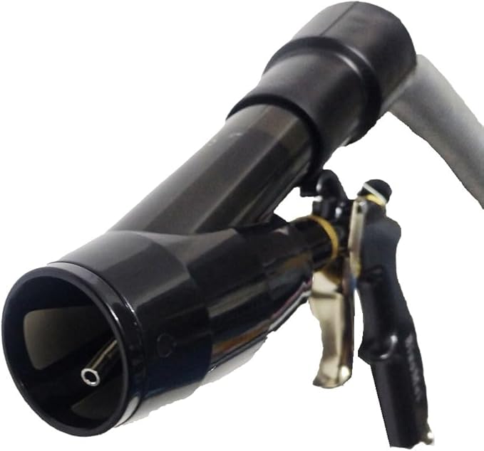 Air Blow Gun &vacunm Gun with Brass Adjustable Air Flow Nozzle,Cleaning Gun Quickly Blasts Dirt and Dust from Surface Works with Air Compressor(Upgrade Aluminium Rotate Tube) 2IN1