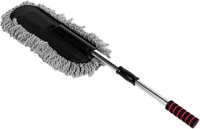 Car Duster Microfiber Duster Retractable Handle Universal Cleaning Brush Window Duster Wax Washable Drag for Car Cleanin