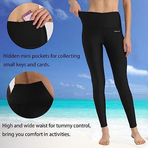 Women's Swim Pants UPF 50+ High Waist Rash Guard Leggings