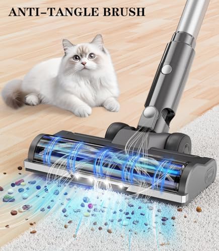Cordless Vacuum Cleaner Stick Cleaners - Vacuums for Home Pet Hair Hardwood Floors Lightweight Electric Brooms with Rechargeable Battery Wireless Handheld Vacuum High Suction Power