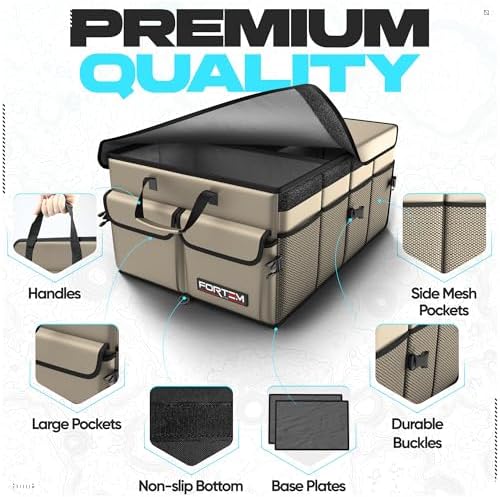 Trunk Organizer - Foldable Car Organizer & Storage for SUVs & Trucks