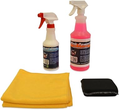 Summer Car Care Car Interior Cleaning Kit - Applicator - Towel - Cleaner - Dressing
