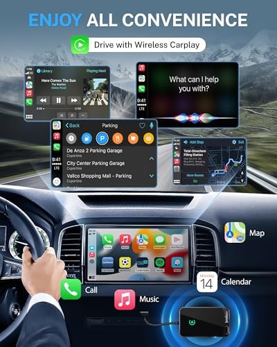 Wireless CarPlay Adapter for Apple iPhone (Gray)