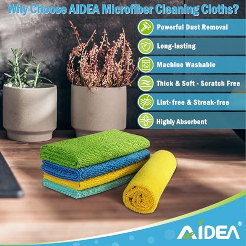 Microfiber Cleaning Cloth-200PK, Microfiber Towels for Cars, 12"×12"