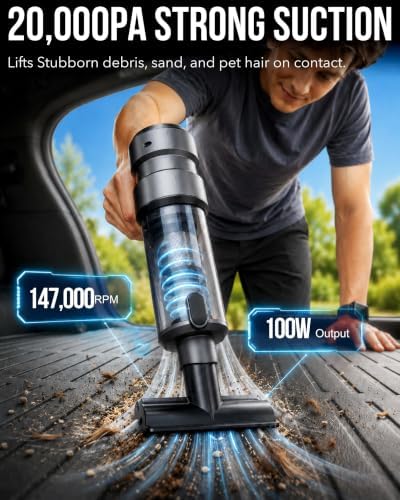 Car-Vacuum Portable Cordless High Power Easy Empty Mini Hand Vacuum