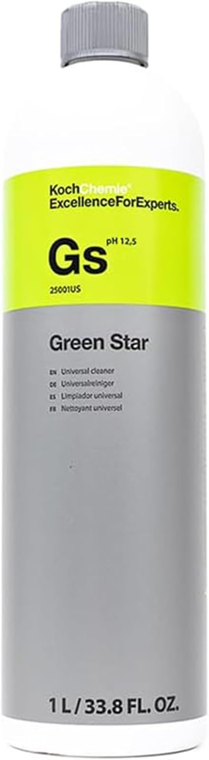 KOCHCHEMIE Green Star - Highly Concentrated Universal Cleaner; NTA, Phosphate, and Solvent Free, Clean Auto Interiors an