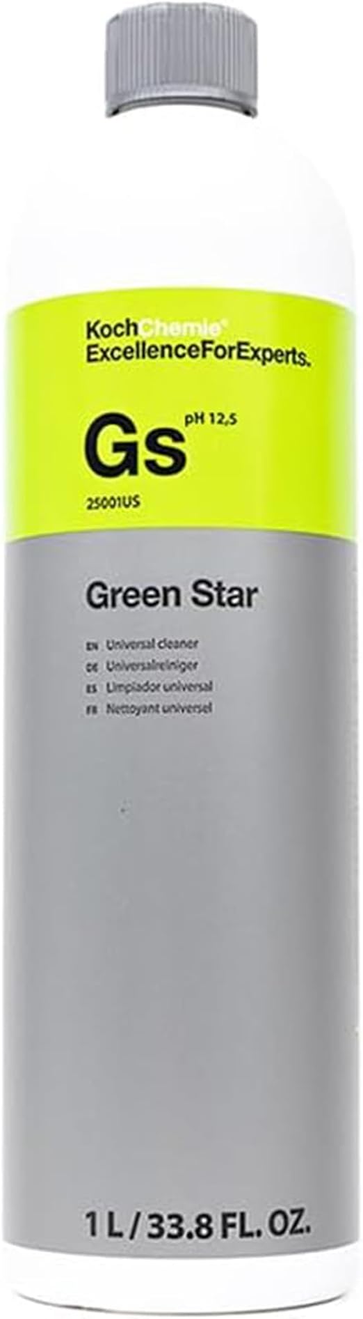 KOCHCHEMIE Green Star - Highly Concentrated Universal Cleaner; NTA, Phosphate, and Solvent Free, Clean Auto Interiors an