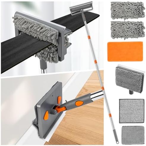 Baseboard Cleaner Tool with Handle, Ceiling Fan Cleaner Duster