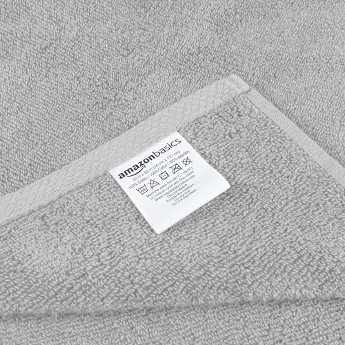 2 Piece Quick-Dry Oversize Bath Towel, 100% Cotton, 54" x 30", Platinum