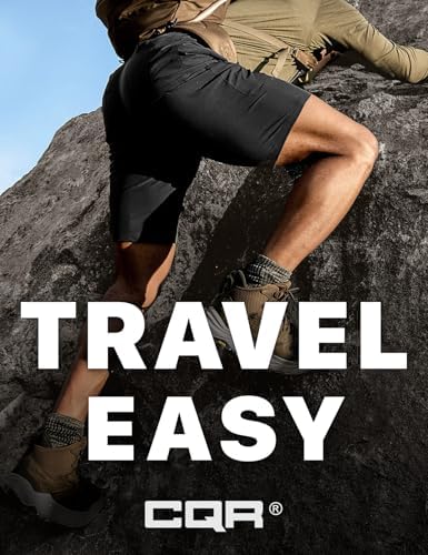 Men's Quick Dry Stretch Hiking Cargo Shorts, Lightweight Water Resistant Tactical Casual, Golf & Outdoor with Pockets