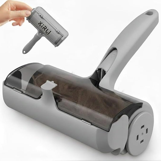 Pet Hair Remover Roller - Reusable Lint Roller for Dog and Cat Hair - Professional Fur Remover Tool for Furniture, Couch, Carpet, Bed - Heavy Duty Animal Hair Cleaner