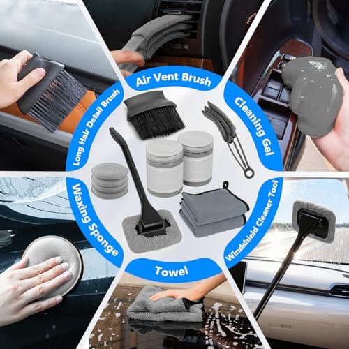 Car Detailing Kit with Foam Gun, Car Wash Mop for Deep Cleaning