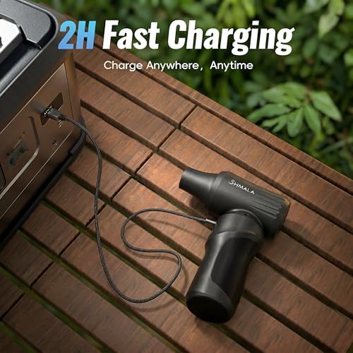 Compressed Air Duster – Super Powerful 300,000 RPM Cordless Air Duster, Rechargeable Brushless Motor, 3-Speed Adjustable, Portable Air Blower for Keyboards, PCs, Laptops, Cars, Home & Office