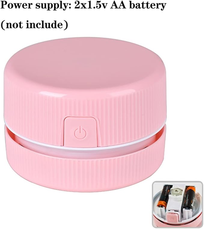 Huacan Diamond Painting Accessories Vacuum Cleaner Mini Desktop Sweeper Organizer Stray Drill Clean Diamond Art,Pink