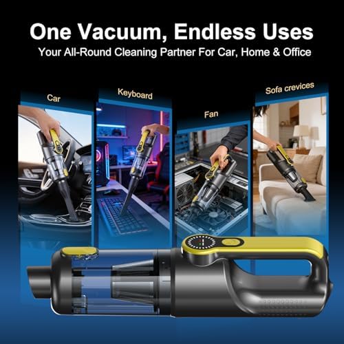 18000Pa Handheld Vacuum Cordless – 2-in-1 Air Duster