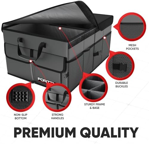 Trunk Organizer - Foldable Car Organizer & Storage for SUVs & Trucks