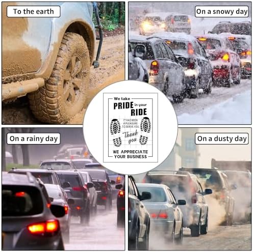100Pcs Paper Floor Mats for Cars, Disposable Auto Detailing Floor Mats
