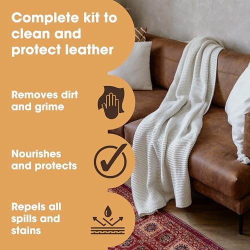 Large Leather Care Kit, For Cleaning & Protection